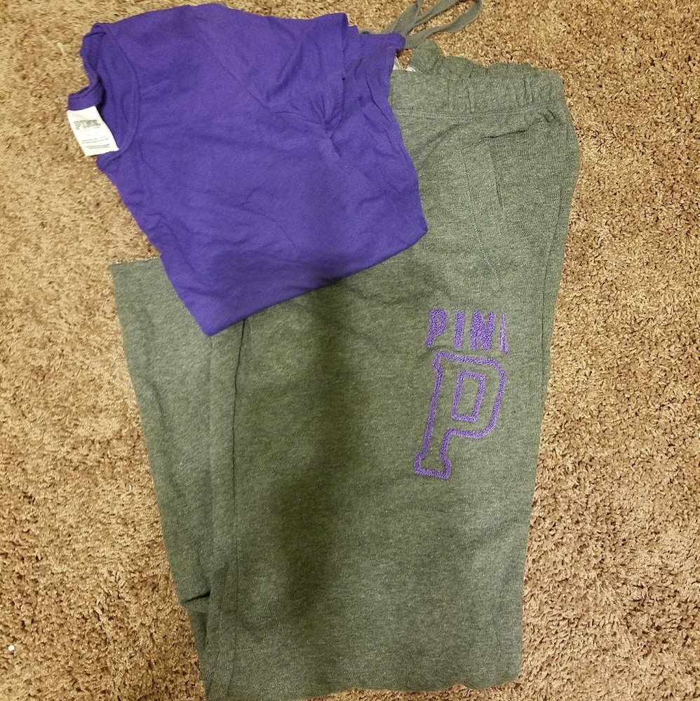 Victoria's Secret Pink Boyfriend Sweatpants & T